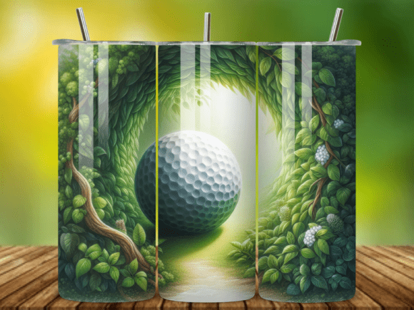 3D Golf Ball 20oz Tumbler Wrap V.18