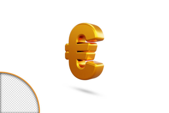 3D Icon Euro: A Premium Gold Design Asset