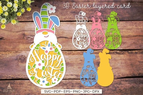 Craft Stunning 3D Easter Decor with This Layered Template