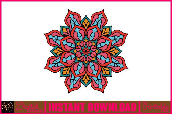 Mandala 3D Layered SVG Cut File-129: A Vibrant Design Asset