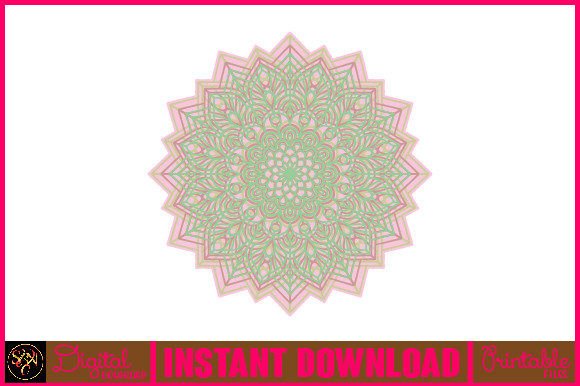 Mandala 3D Layered SVG Cut File-137: A Versatile Design Asset