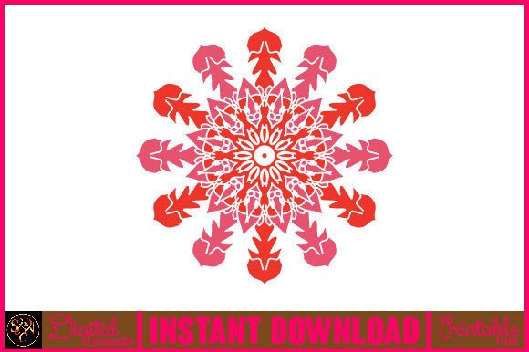 Mandala 3D Layered SVG Cut File-140: Vibrant Design for Creators