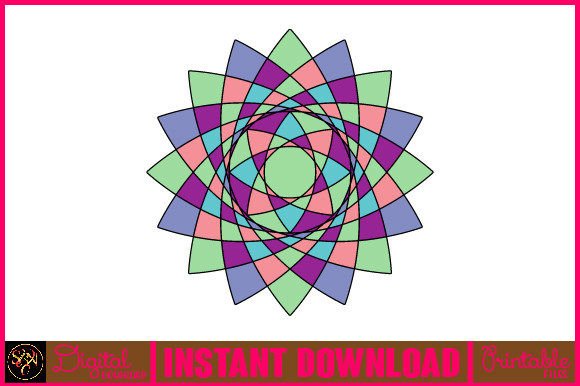 Mandala 3D Layered SVG Cut File 15