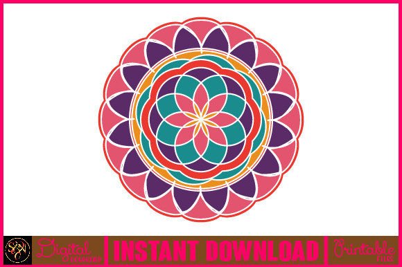 Mandala 3D Layered SVG Cut File-54