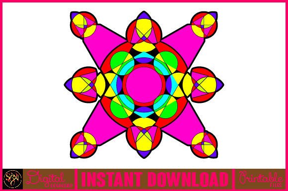 Mandala 3D Layered SVG Cut File-7: Vibrant Tribal Ornament Design