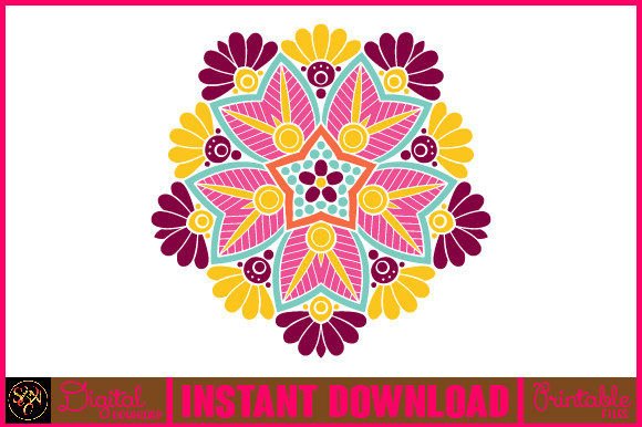 Mandala 3D Layered SVG Cut File-98 for Vibrant Designs