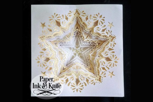 Stunning Star Papercut Shadowbox Templates